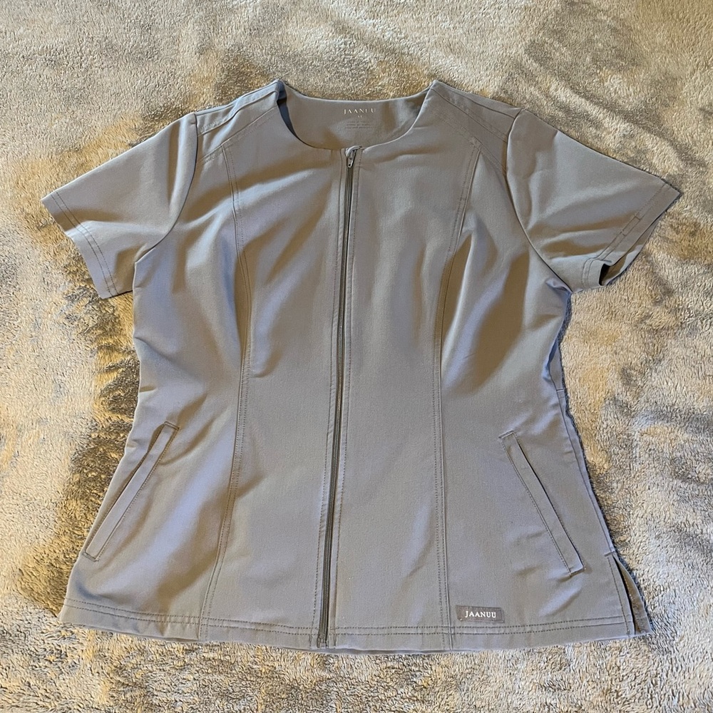 Women’s Jaanuu Full Zip Scrub Top